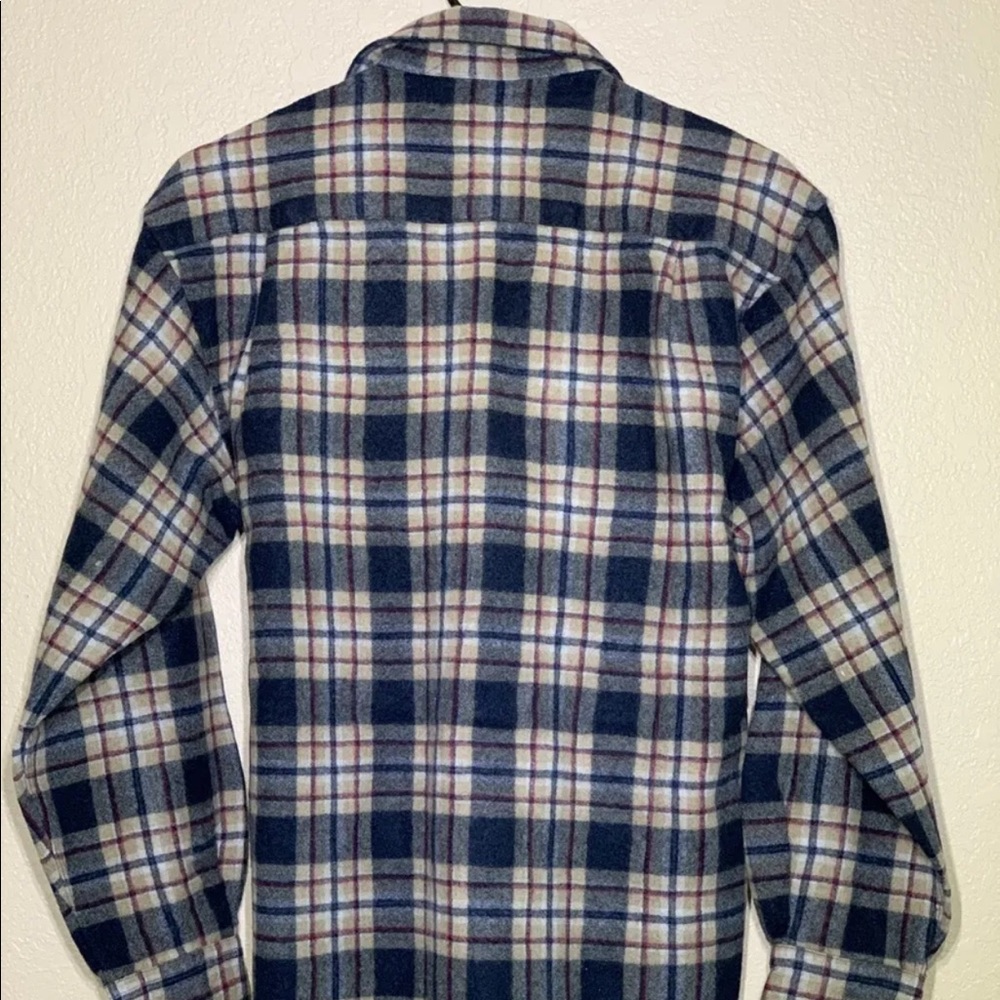 Pendleton Wool Button Down Plaid Flannel Shirt - image 2